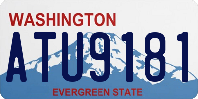 WA license plate ATU9181