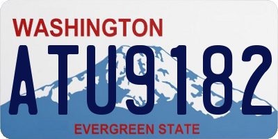 WA license plate ATU9182