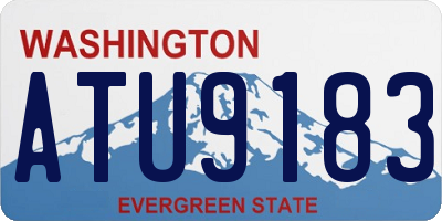 WA license plate ATU9183