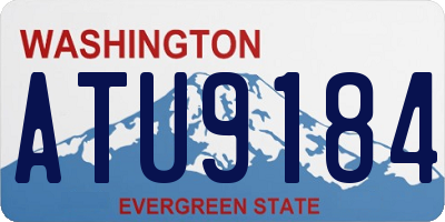 WA license plate ATU9184