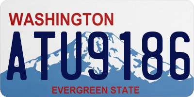 WA license plate ATU9186