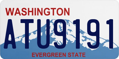 WA license plate ATU9191