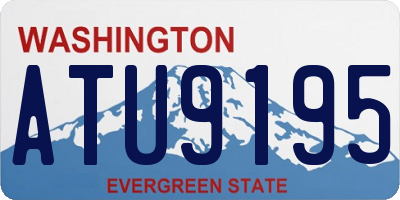WA license plate ATU9195