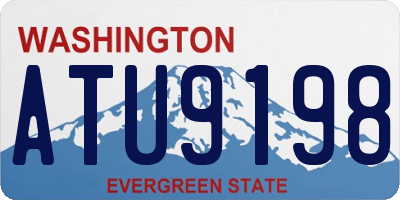 WA license plate ATU9198