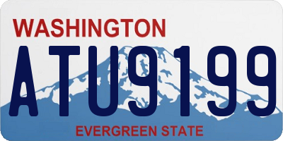 WA license plate ATU9199
