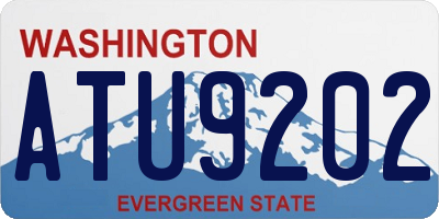 WA license plate ATU9202