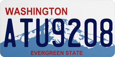 WA license plate ATU9208