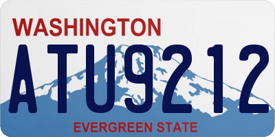 WA license plate ATU9212