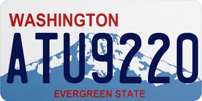 WA license plate ATU9220
