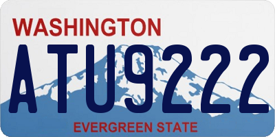 WA license plate ATU9222