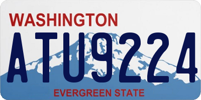 WA license plate ATU9224