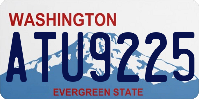 WA license plate ATU9225