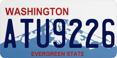 WA license plate ATU9226