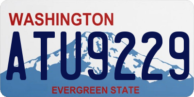 WA license plate ATU9229