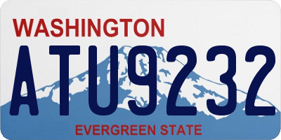 WA license plate ATU9232