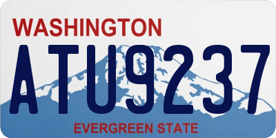 WA license plate ATU9237