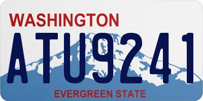 WA license plate ATU9241