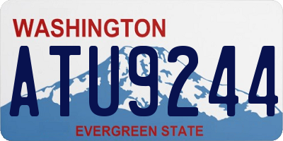 WA license plate ATU9244