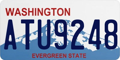 WA license plate ATU9248
