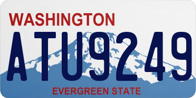 WA license plate ATU9249