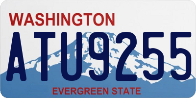 WA license plate ATU9255