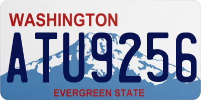 WA license plate ATU9256