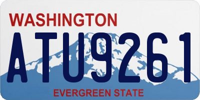 WA license plate ATU9261