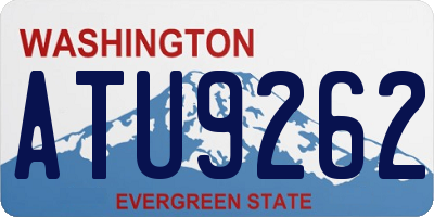 WA license plate ATU9262