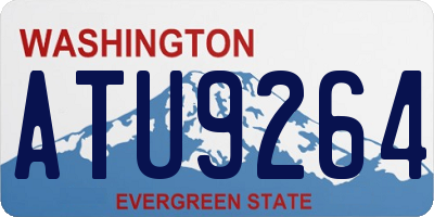 WA license plate ATU9264