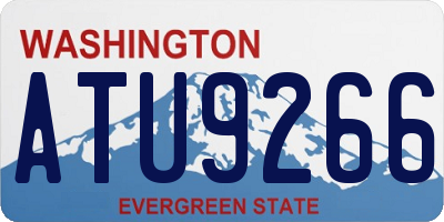 WA license plate ATU9266