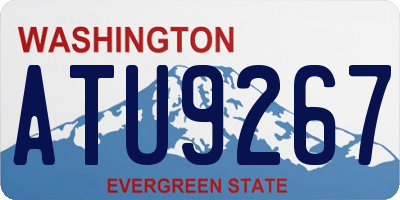 WA license plate ATU9267
