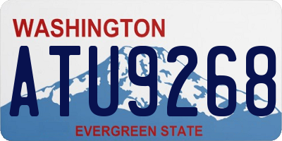 WA license plate ATU9268