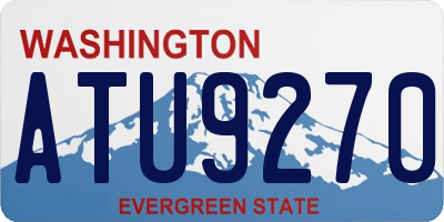 WA license plate ATU9270