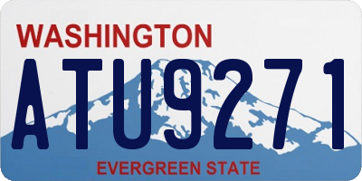 WA license plate ATU9271
