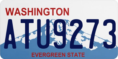 WA license plate ATU9273