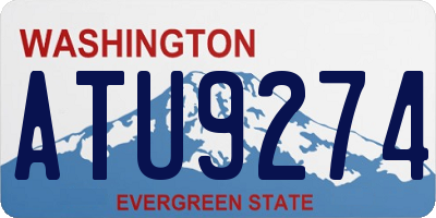 WA license plate ATU9274