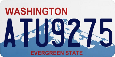 WA license plate ATU9275