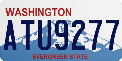 WA license plate ATU9277