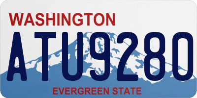 WA license plate ATU9280