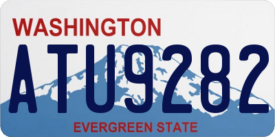 WA license plate ATU9282