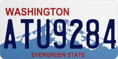 WA license plate ATU9284