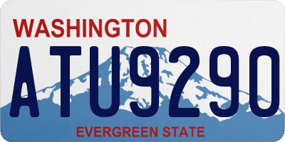 WA license plate ATU9290