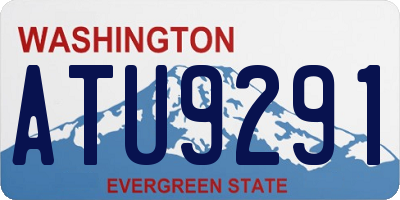 WA license plate ATU9291