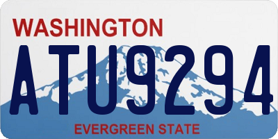 WA license plate ATU9294