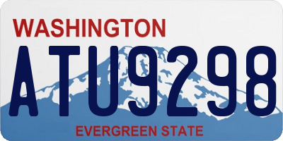 WA license plate ATU9298