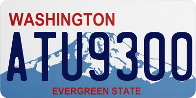 WA license plate ATU9300
