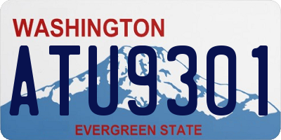 WA license plate ATU9301