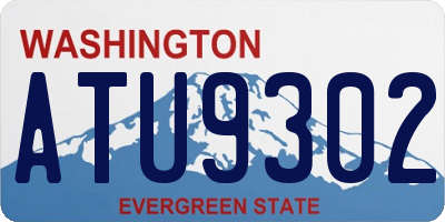 WA license plate ATU9302