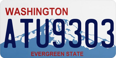 WA license plate ATU9303