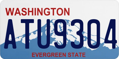 WA license plate ATU9304